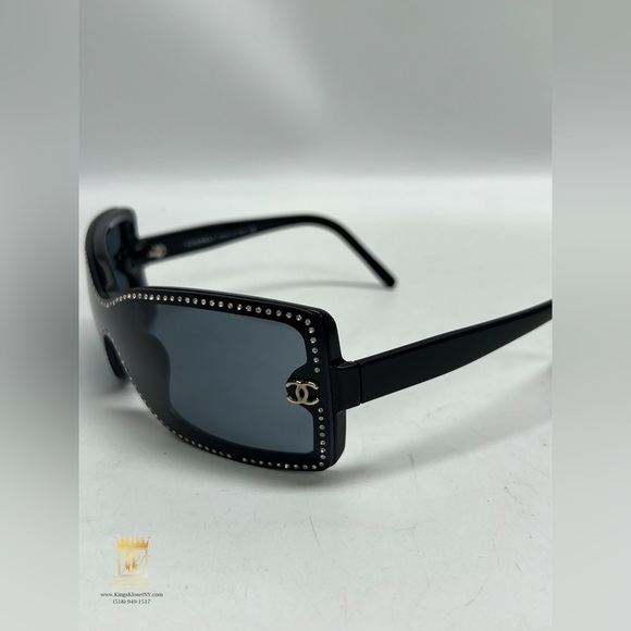 Chanel rhinestone studded sunglasses main image 7